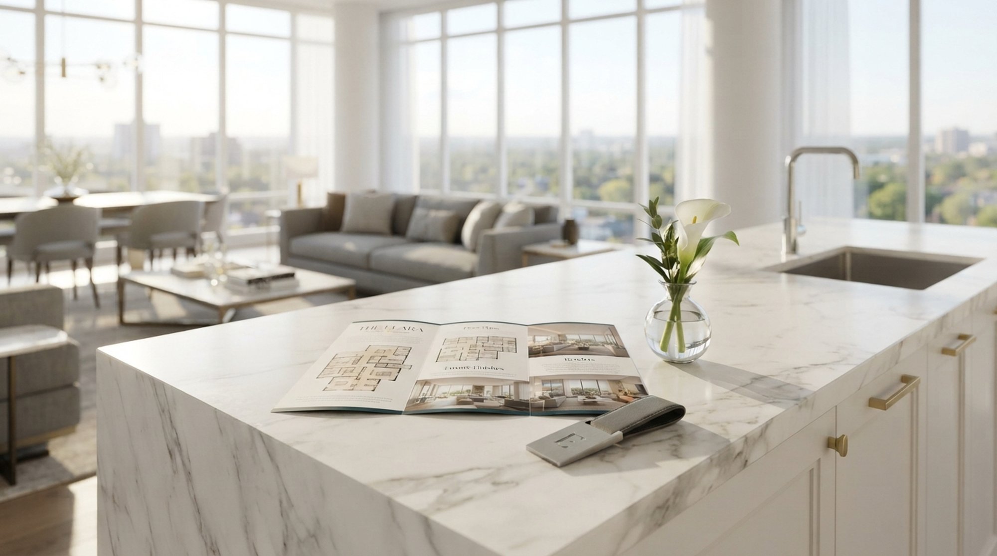 Interno dello studio cucina con luce naturale